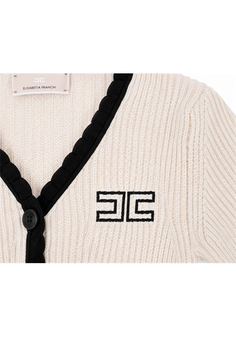 Cardigan con logo ELISABETTA FRANCHI KIDS | ENMA018 C FL0010188
